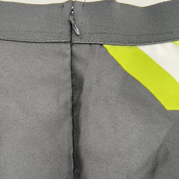 Lane Bryant Plus A-Line Pleated Midi Skirt Black White Green Abstract Floral 18 - Picture 7 of 9